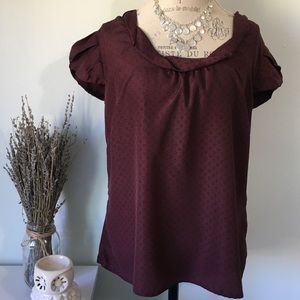 Merona Maroon Blouse